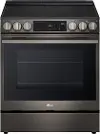 LSEL6335ZE LG 6.3 Cu Ft Electric Single Oven Range - Black Stainless Steel