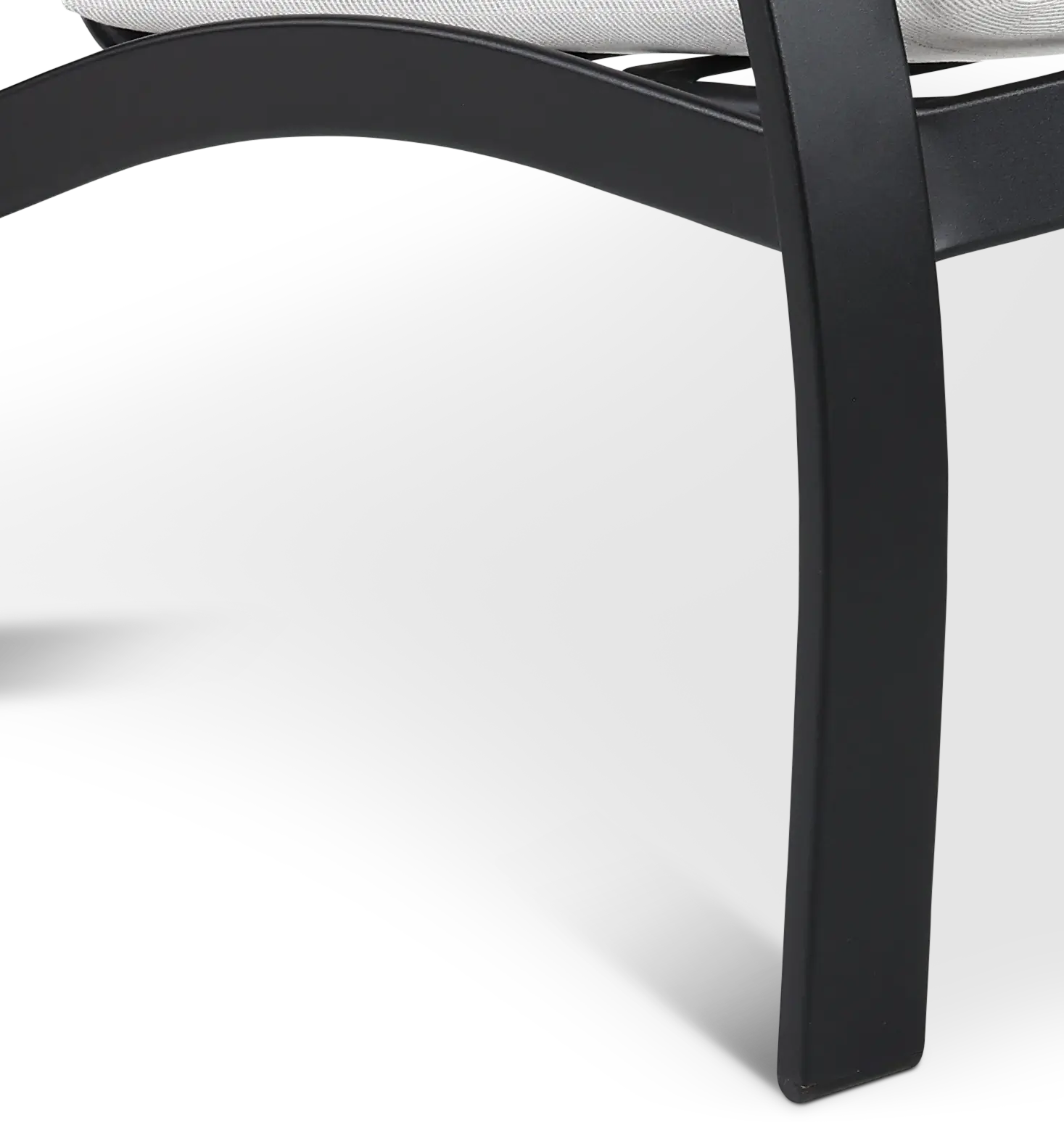 Belle Isle Black and Off White Patio Sofa-8
