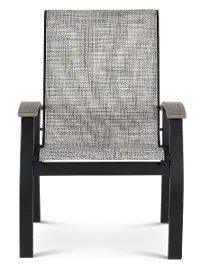 Belle Isle Black Sling Armchair