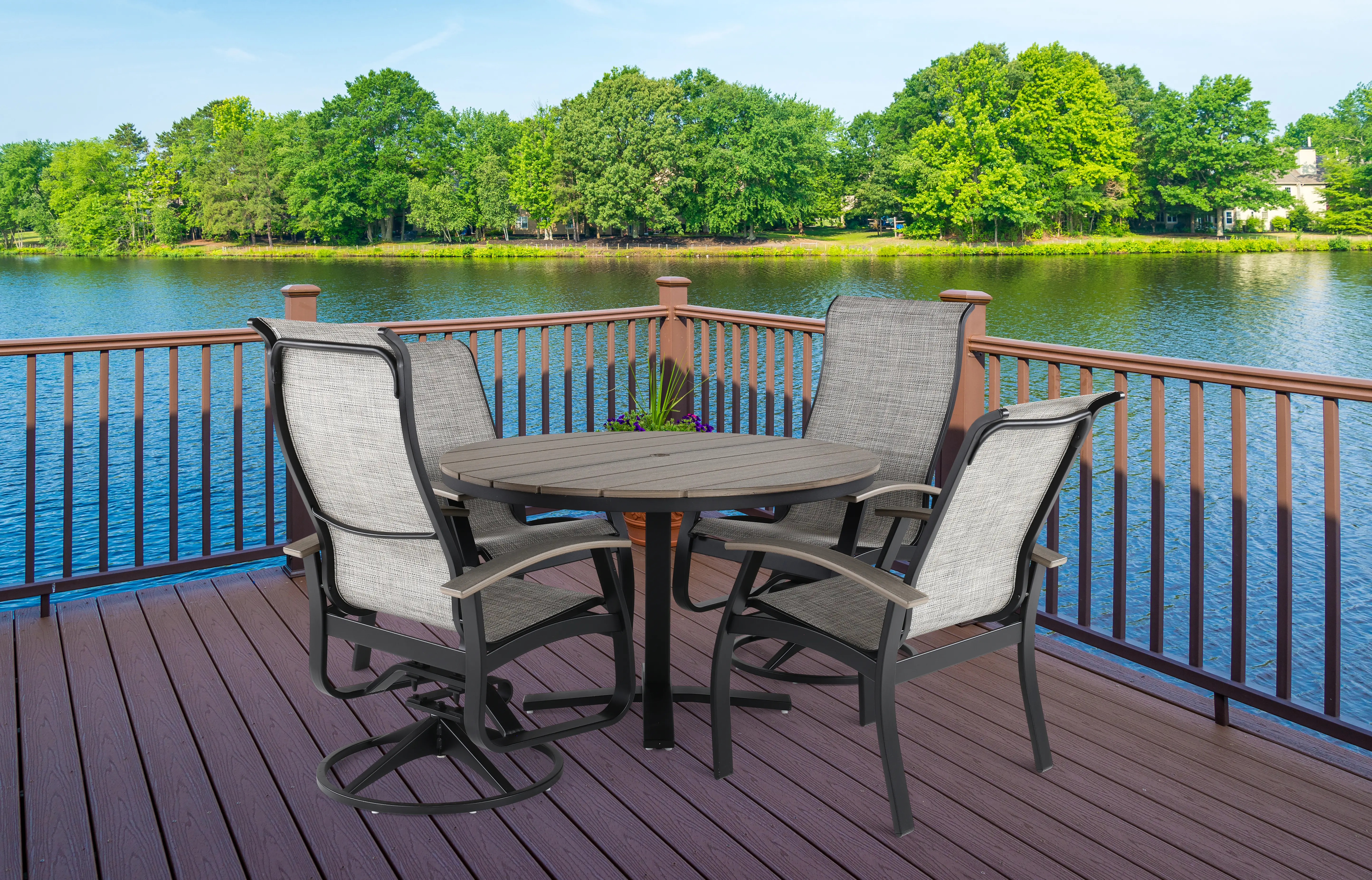 Belle Isle Black Sling Armchair-2