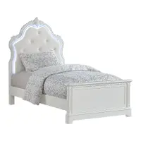 Arabella White Twin Bed