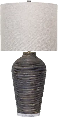 Windward Gray Marble Table Lamp