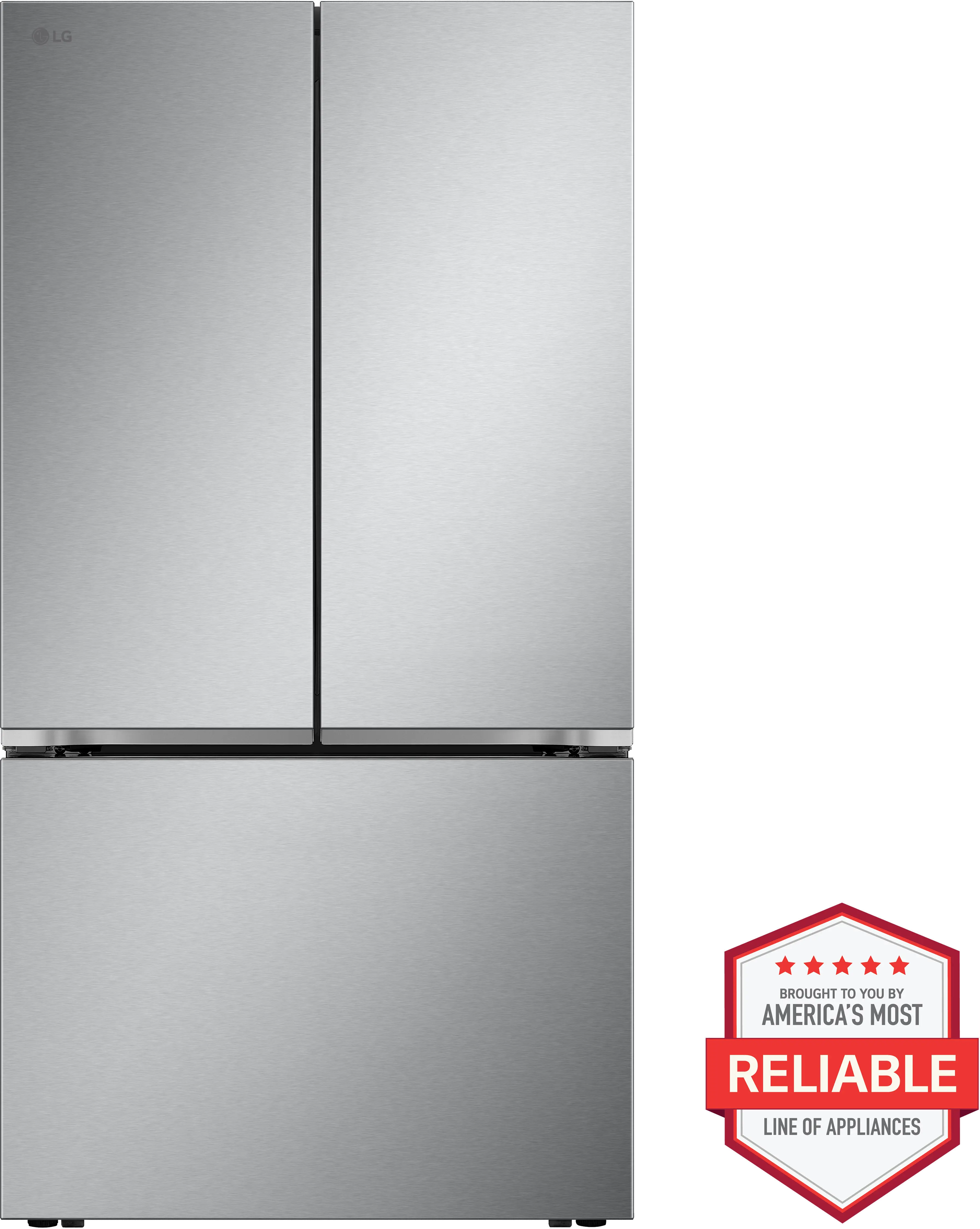 LRFLC2716S LG 27 Cu Ft French Door Refrigerator - Counter Depth Stainless Steel-1