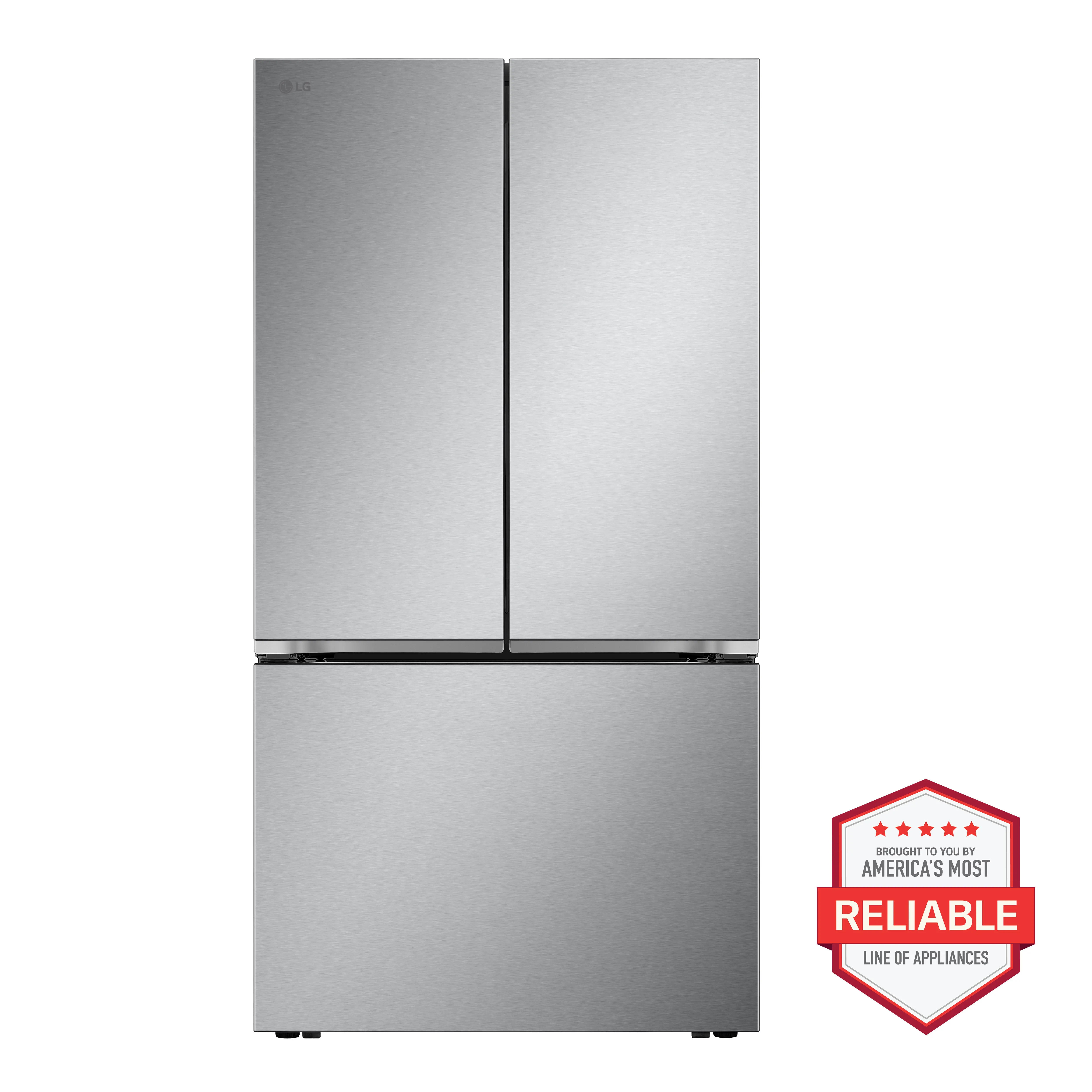 LRFLC2716S LG 27 Cu Ft French Door Refrigerator - Counter Depth Stainless Steel-2