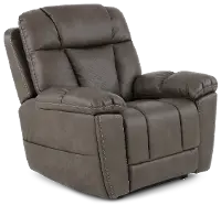 Infi-Elite Smoke Gray Lift Recliner with Heat and Massage