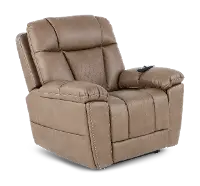 Infi-Elite Beige Lift Recliner with Heat and Massage