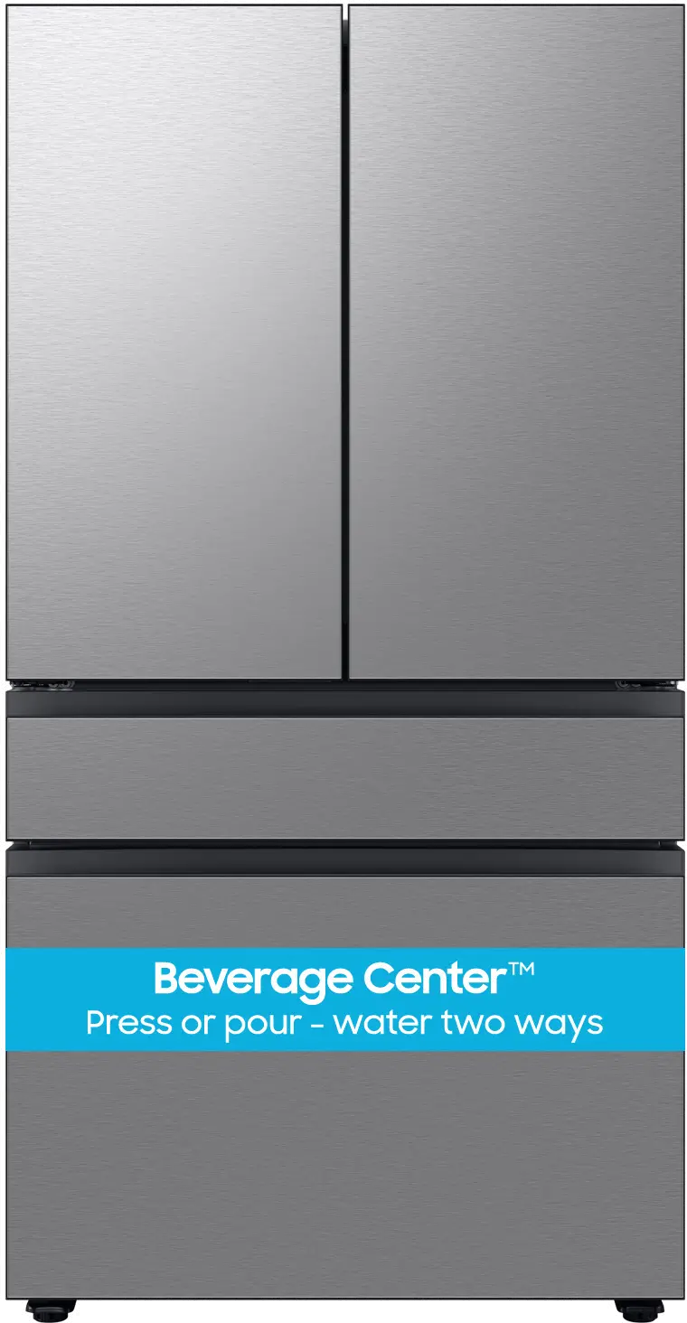 Samsung Bespoke 23 Cu Ft French Door Refrigerator - Counter Depth Stainless Steel-12