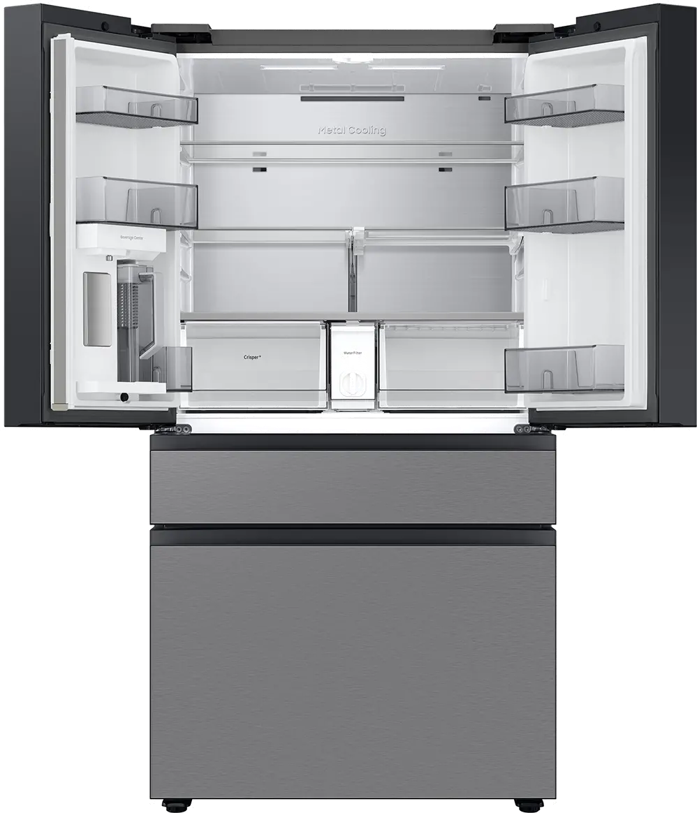 Samsung Bespoke 23 Cu Ft French Door Refrigerator - Counter Depth Stainless Steel-4