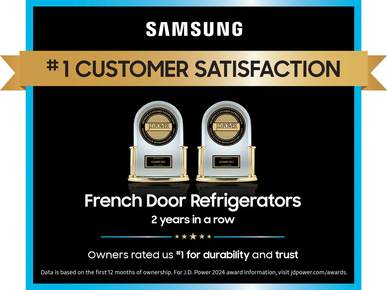 Samsung Bespoke 23 Cu Ft French Door Refrigerator - Counter Depth Stainless Steel-5