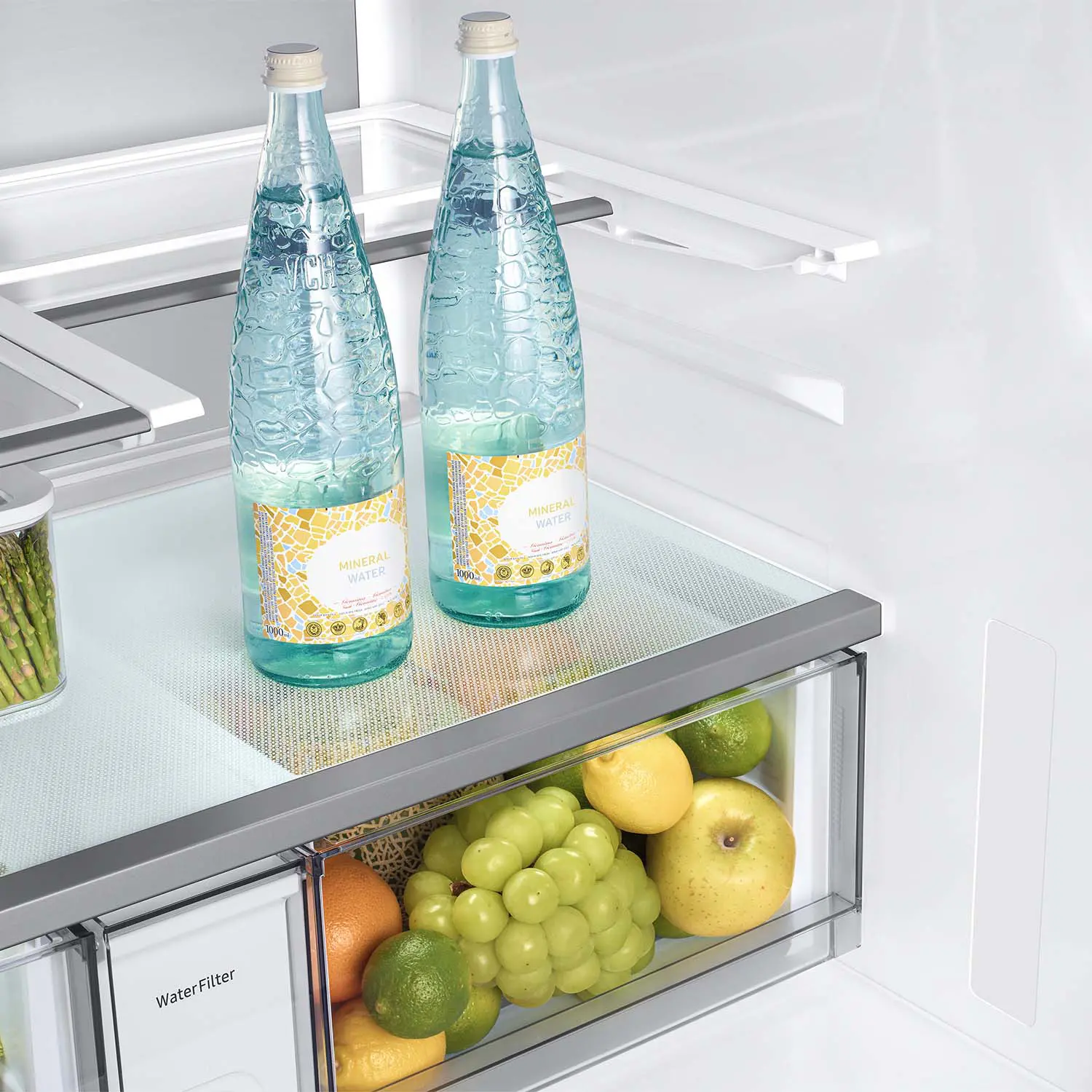 Samsung Bespoke AI 29 Cu Ft French Door Refrigerator – Charcoal Glass and Stainless Steel with AI Family Hub™+-11