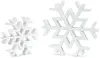 Snowflake Wood Set of 2