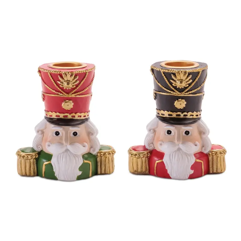 Assorted Nutcracker Taper Candle Holder