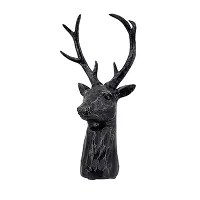 Darby Black 8-Point Deer Head