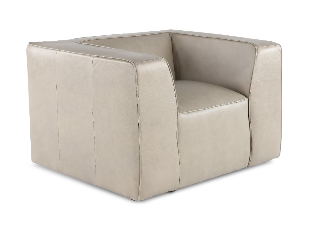 Slate Gray Leather Chair