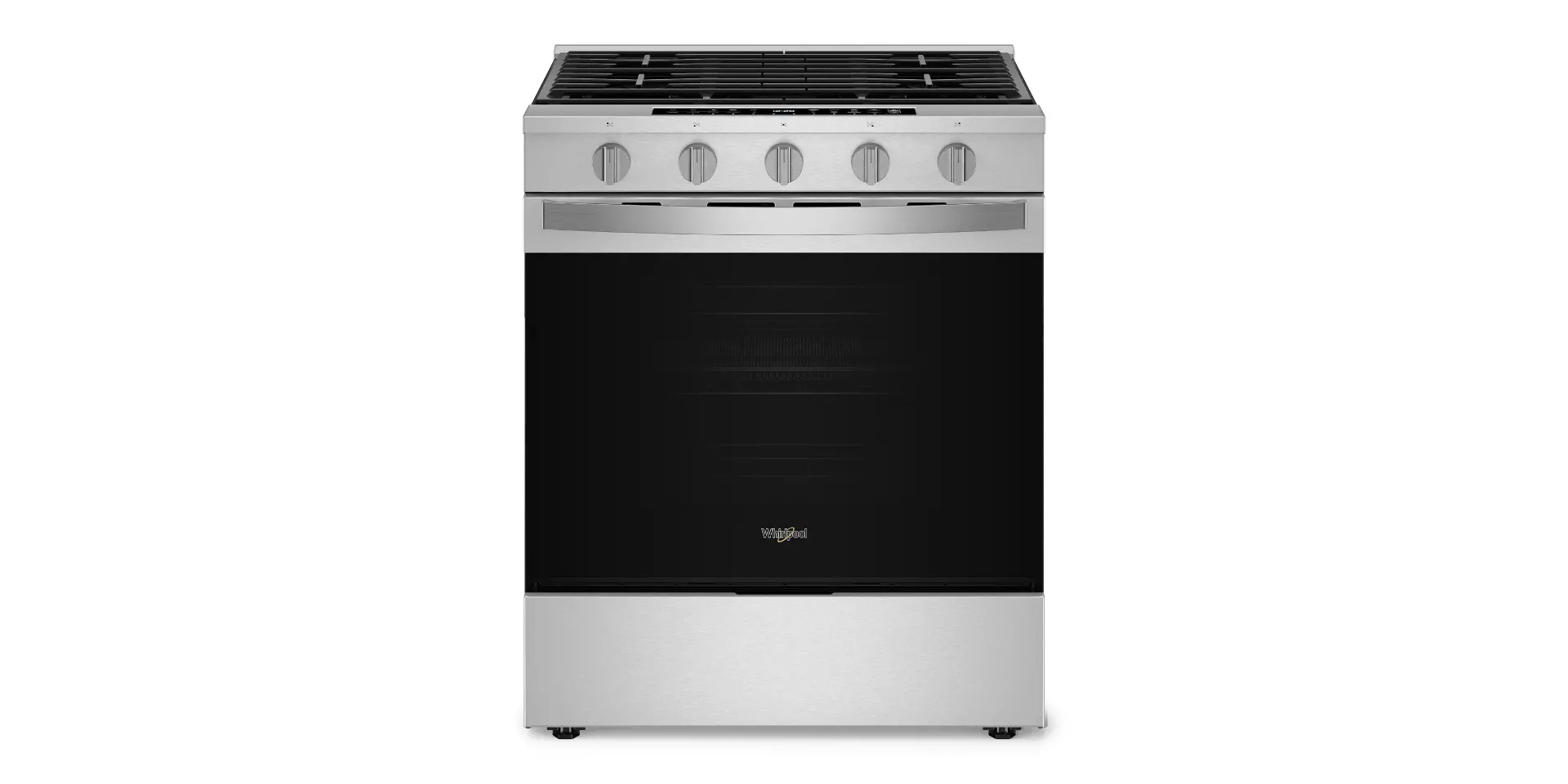 WSGS7530RZ Whirlpool 5.0 Cu Ft Smart Single Oven Gas Range - Stainless Steel-1