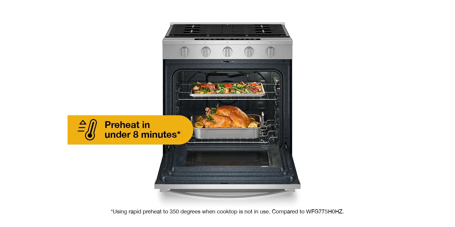 WSGS7530RZ Whirlpool 5.0 Cu Ft Smart Single Oven Gas Range - Stainless Steel-16