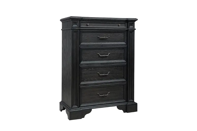 Marshall English Black Oak Chest of Drawers