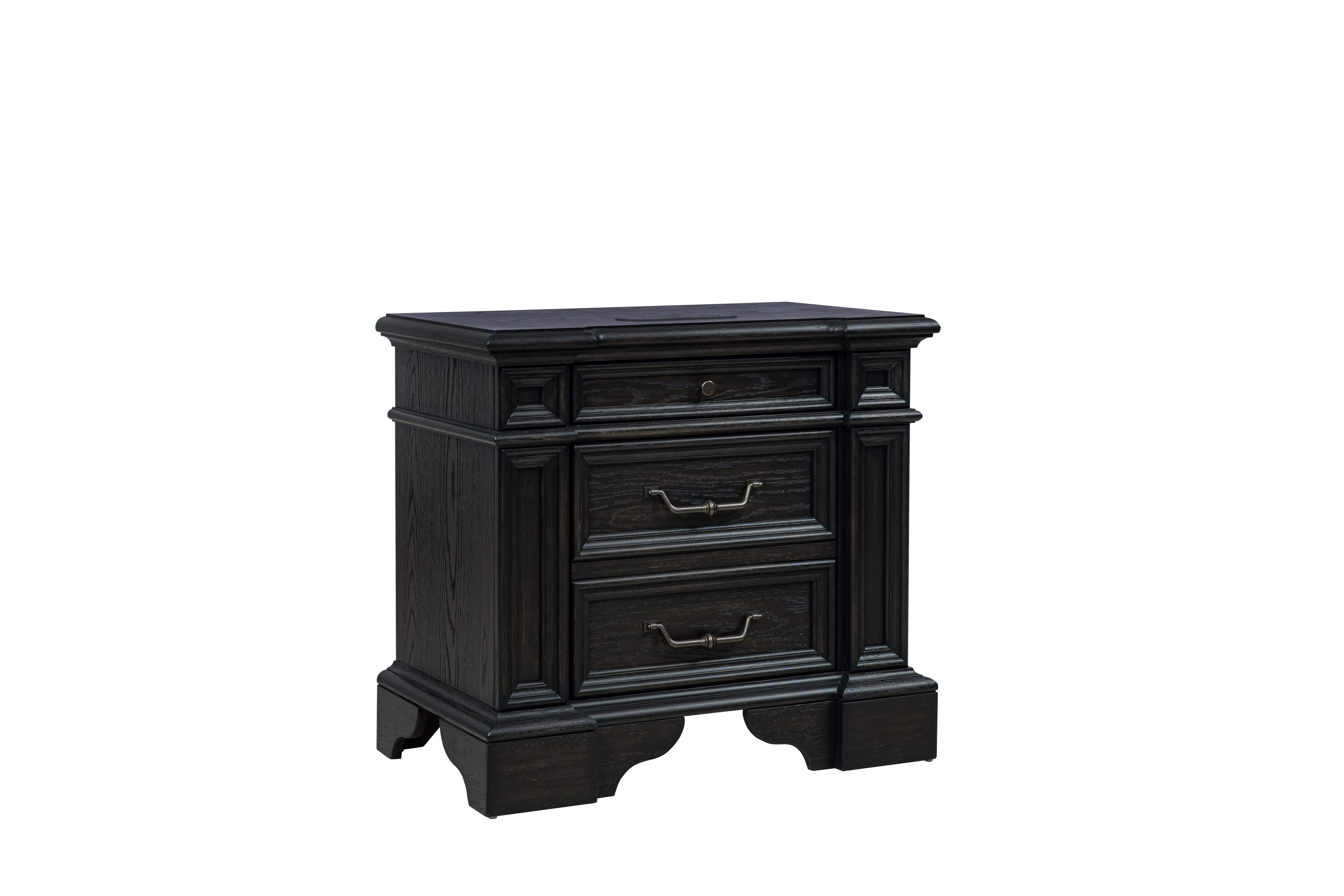 Marshall English Black Oak Nightstand-1