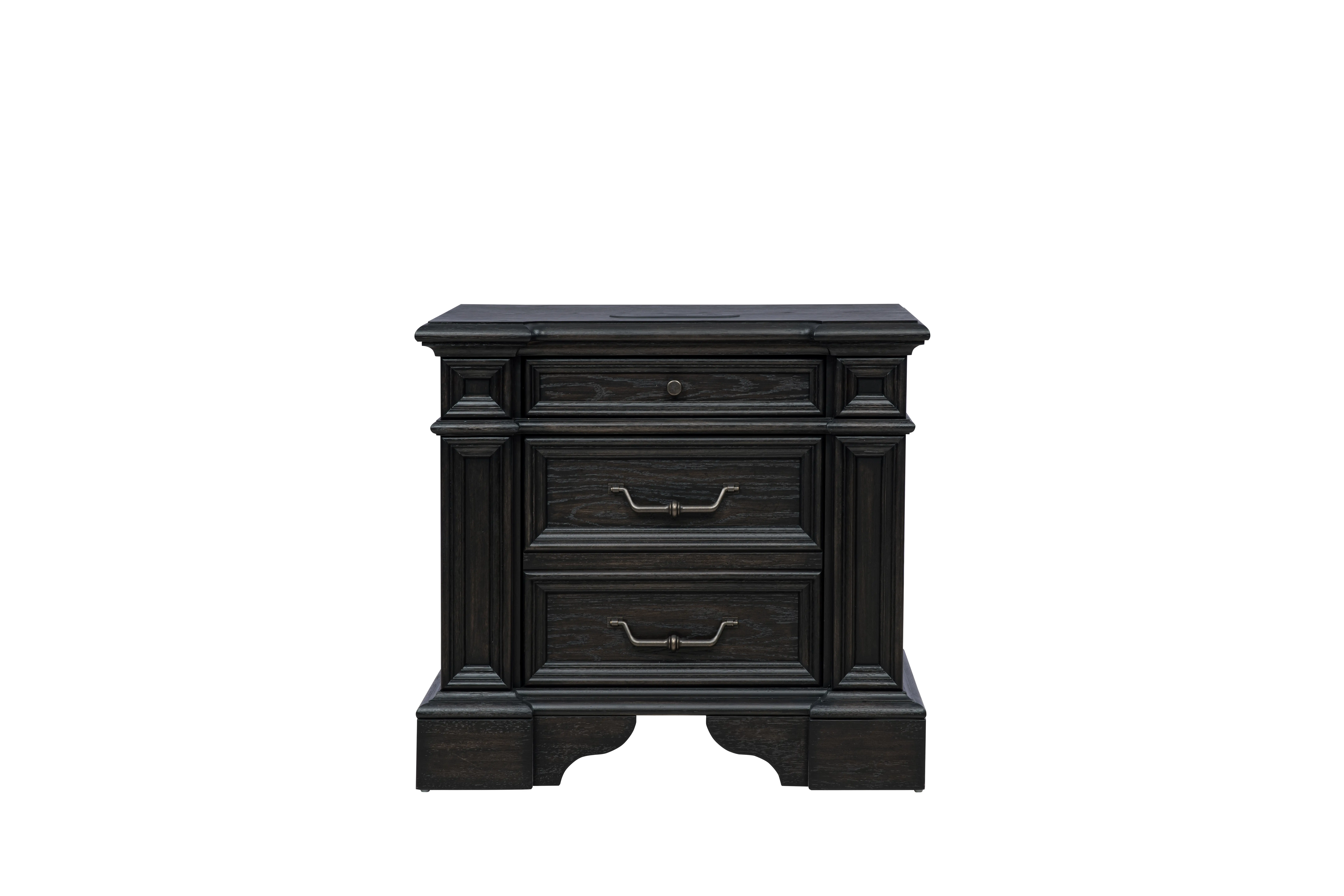 Marshall English Black Oak Nightstand-3