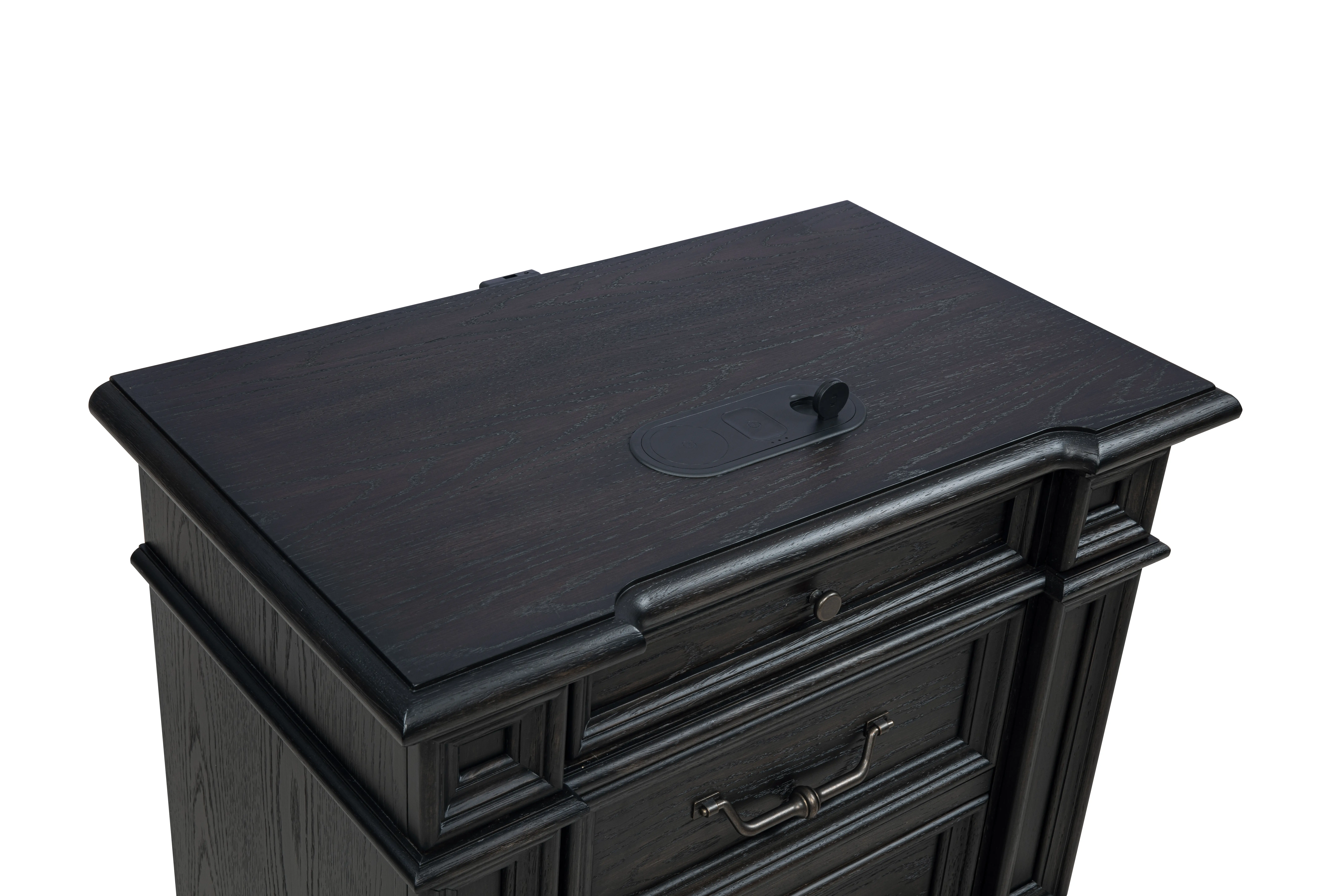 Marshall English Black Oak Nightstand-5
