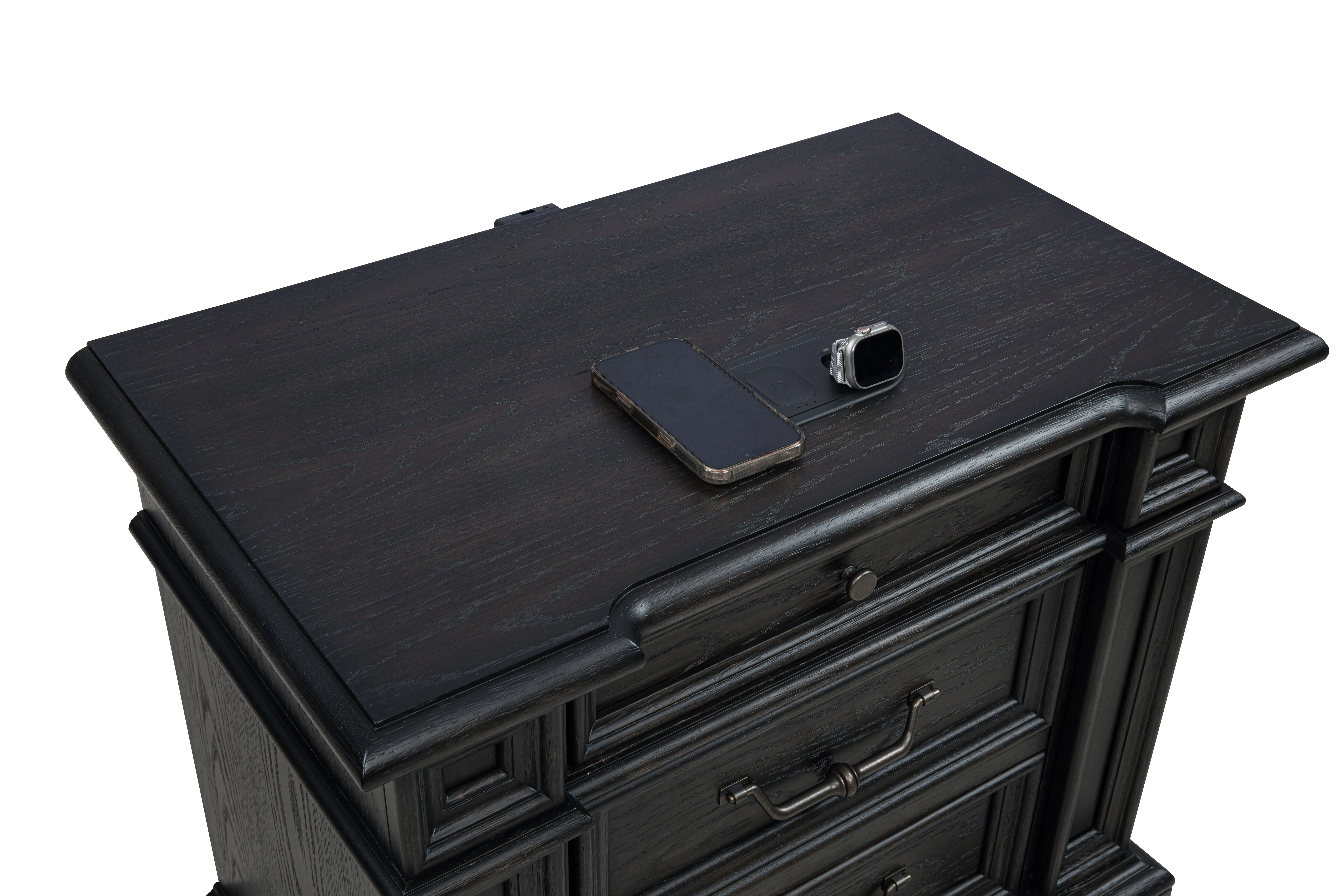 Marshall English Black Oak Nightstand-6