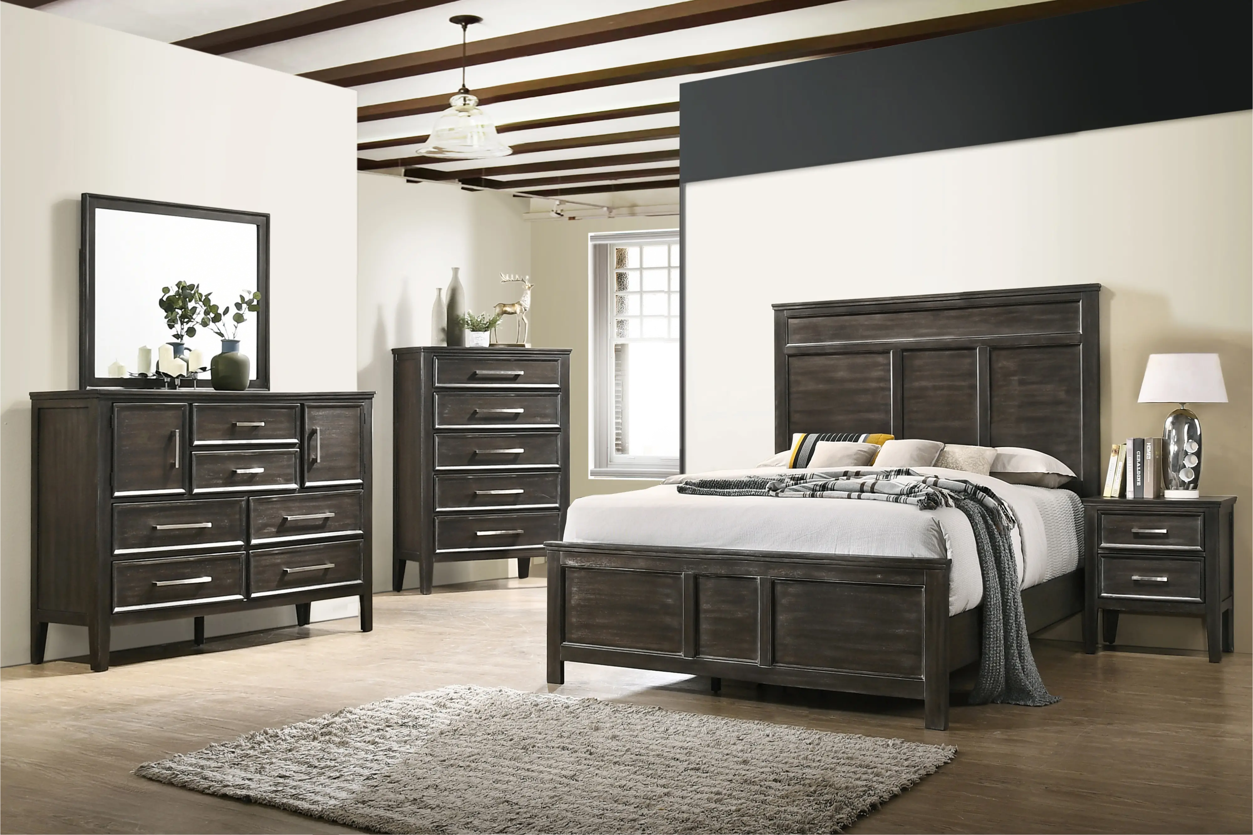 Andover Dark Brown Full Bed-2
