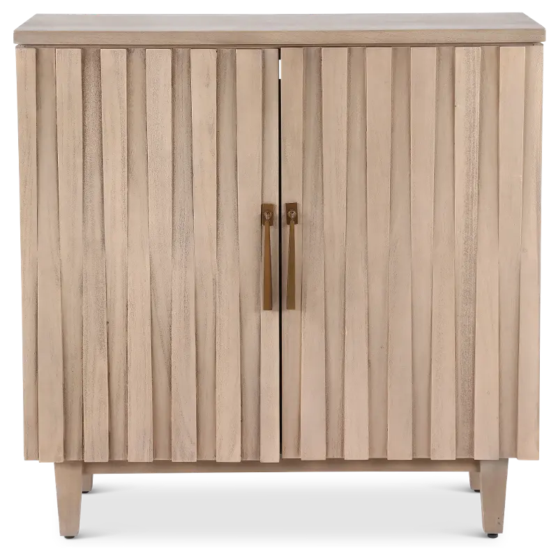 Butler Two-Door Beige Cabinet