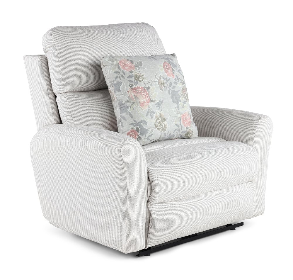 Chappy Pebble Gray Power Recliner