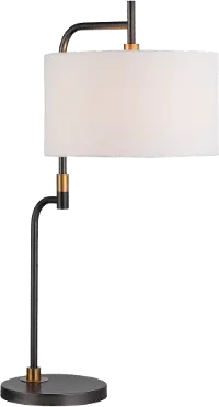 31.25  Black Metal Table Lamp