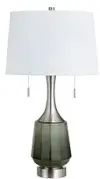 Green Glass Table Lamp