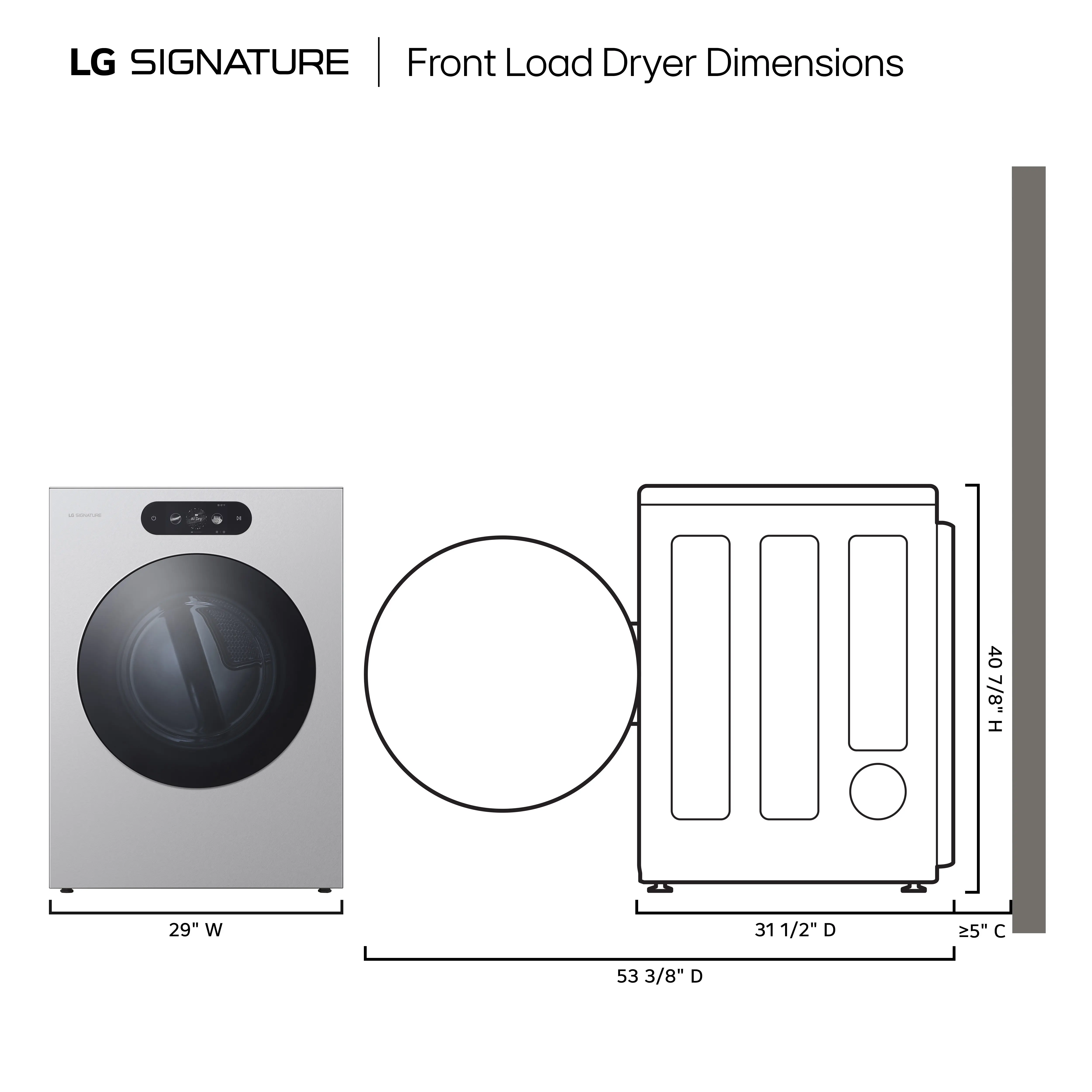 DLEX9900S LG Signature 9.0 Cu Ft Mega-Capacity Smart AI Electric Dryer - Platinum Steel-4
