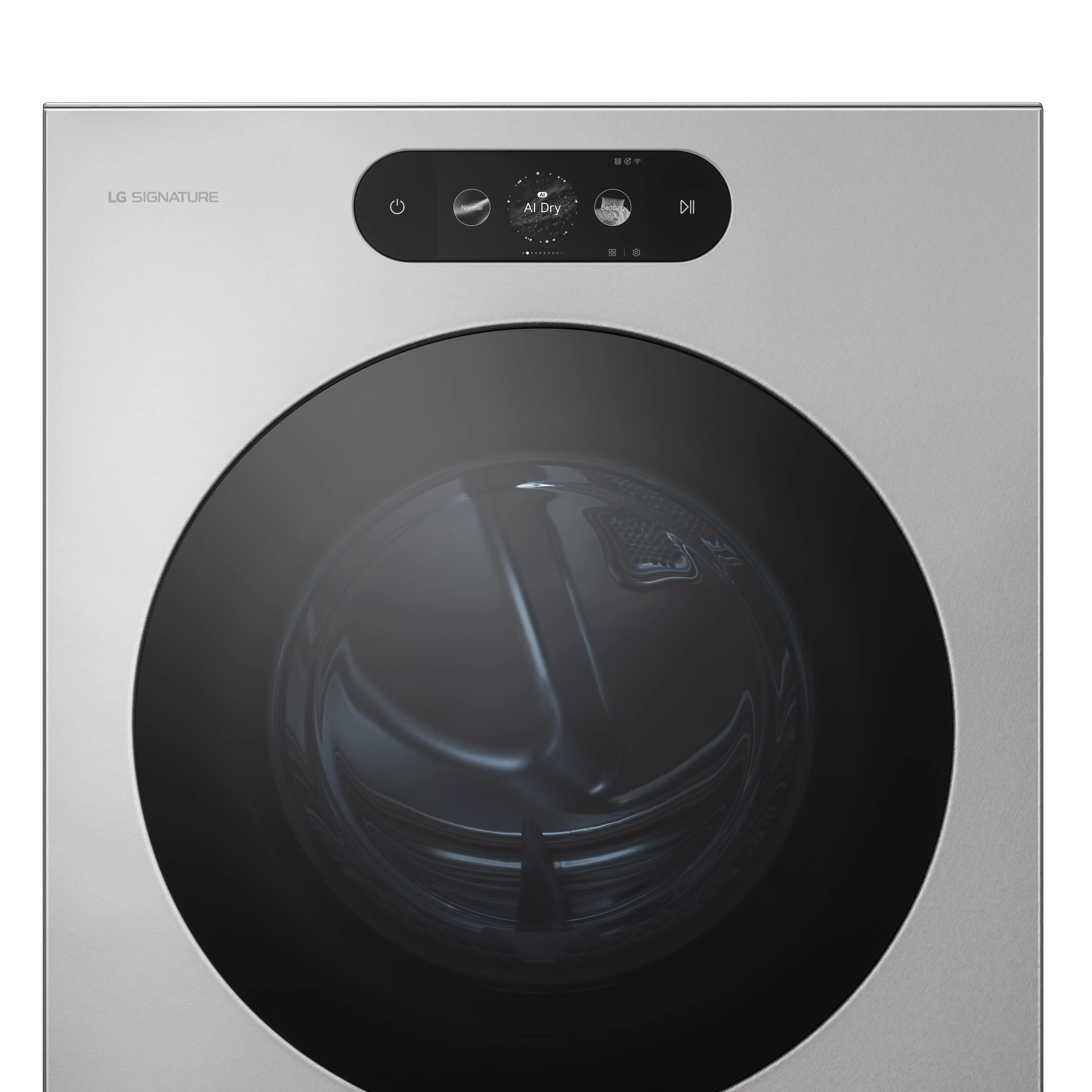 DLEX9900S LG Signature 9.0 Cu Ft Mega-Capacity Smart AI Electric Dryer - Platinum Steel-9