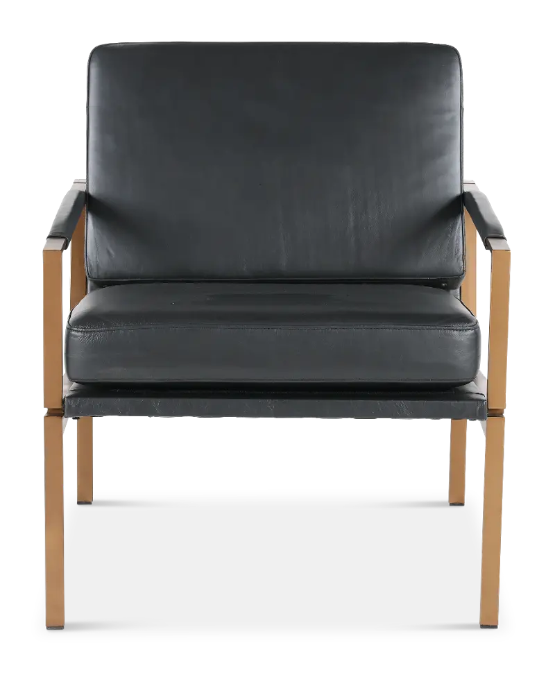 Puckman Black Accent Chair