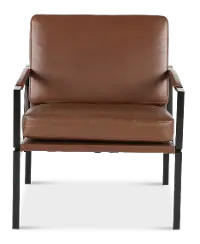 Puckman Brown Accent Chair