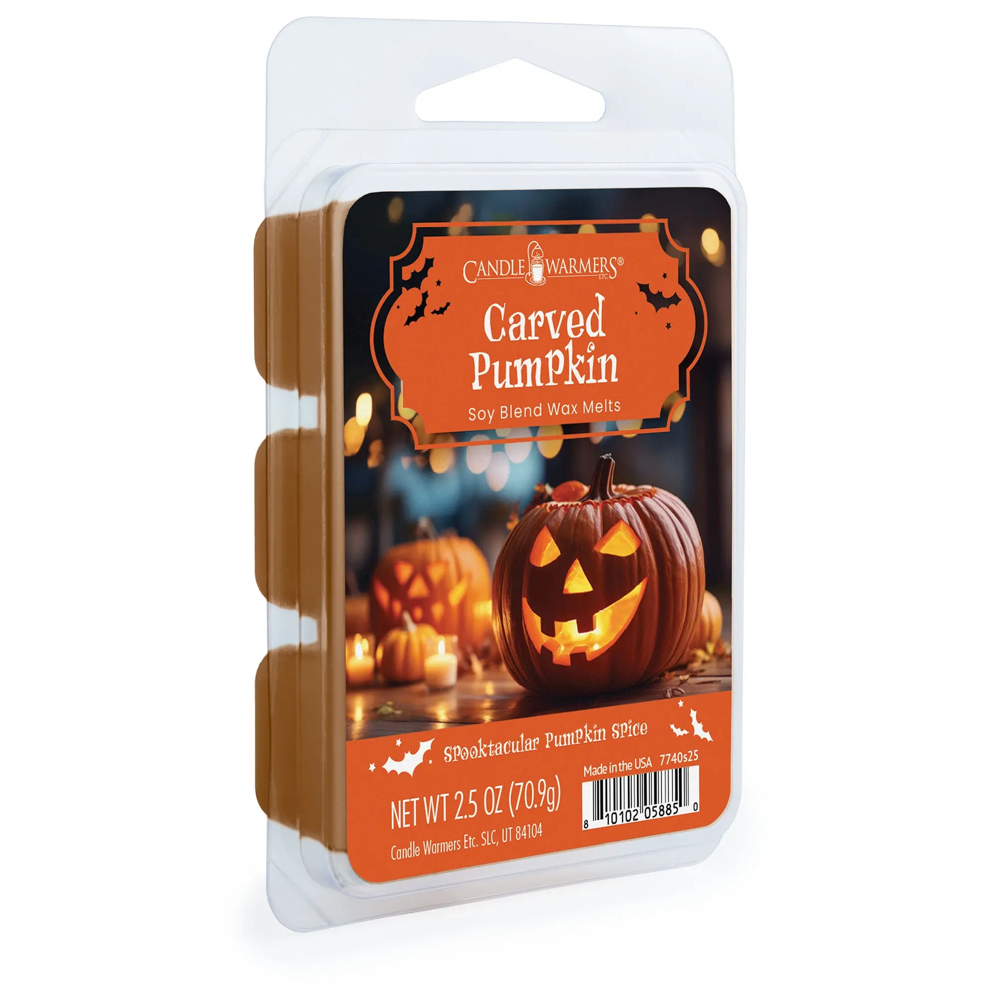 Carved Pumpkin Wax Melt-1