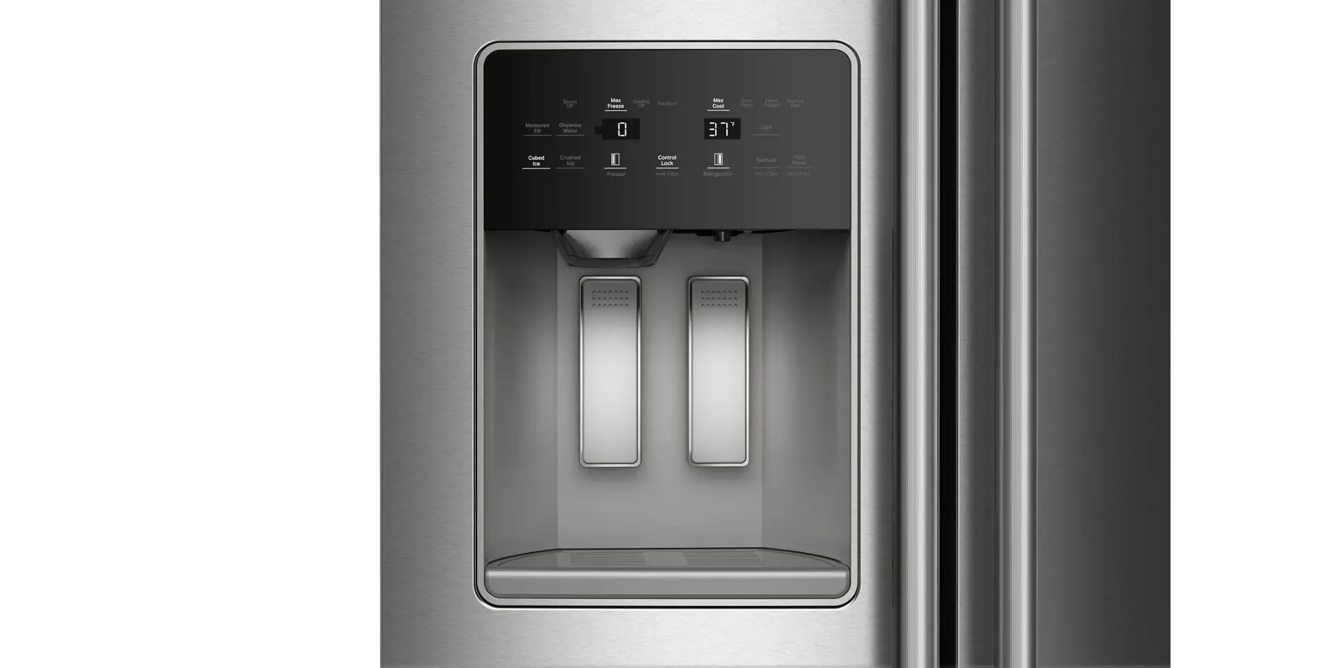 KRSF536RPS KitchenAid 28.7 Cu Ft Side by Side Refrigerator - Stainless Steel-3