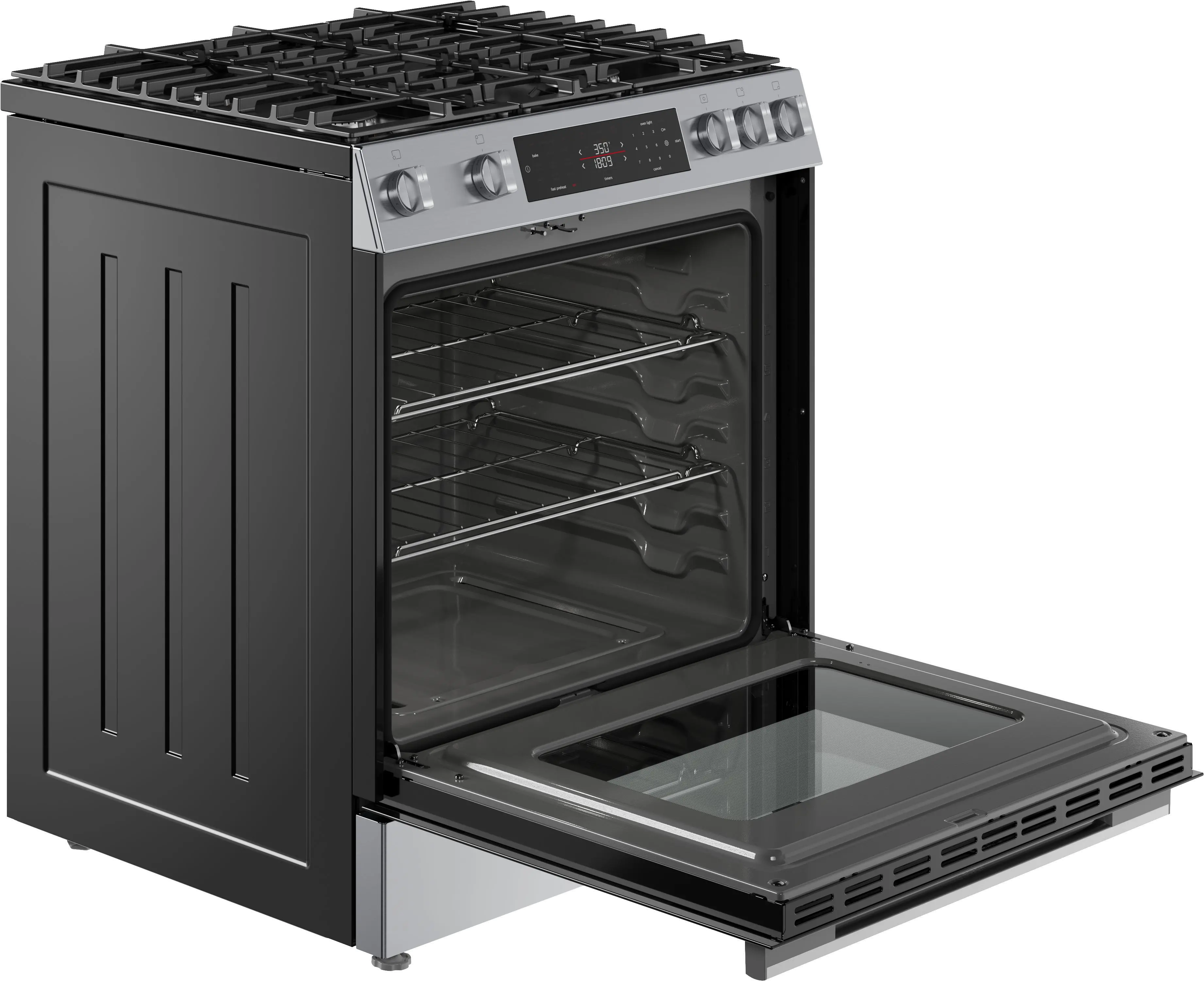 HGF1050MUC Bosch 100 Series 30  Gas Slide In Range - Stainless Steel-10