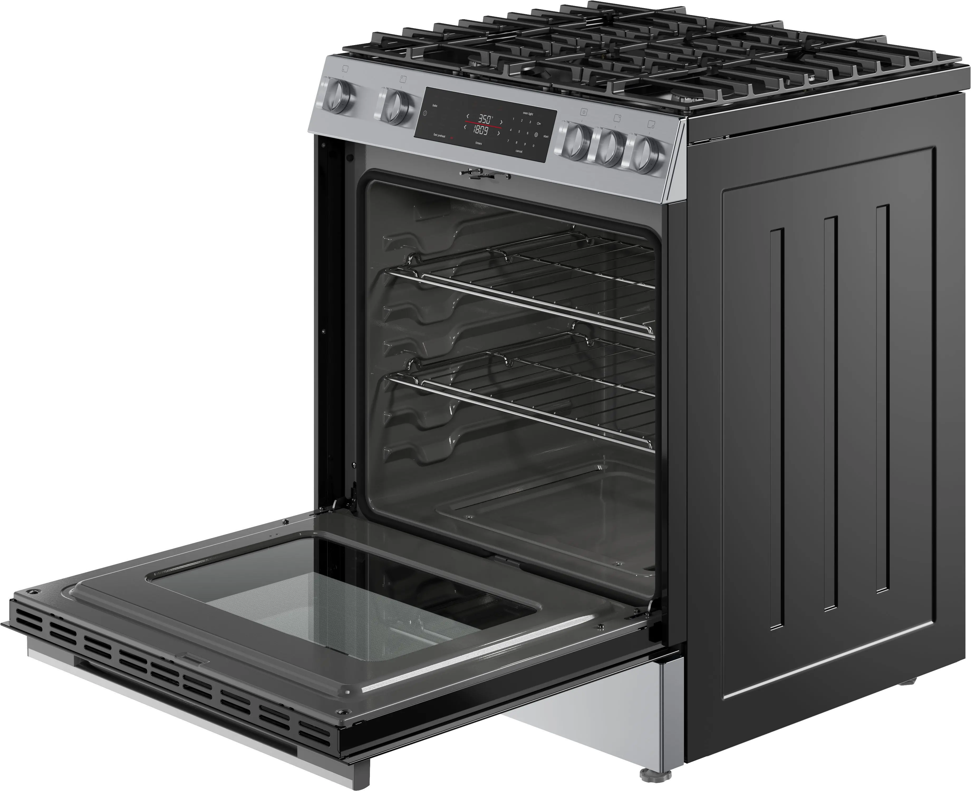 HGF1050MUC Bosch 100 Series 30  Gas Slide In Range - Stainless Steel-11