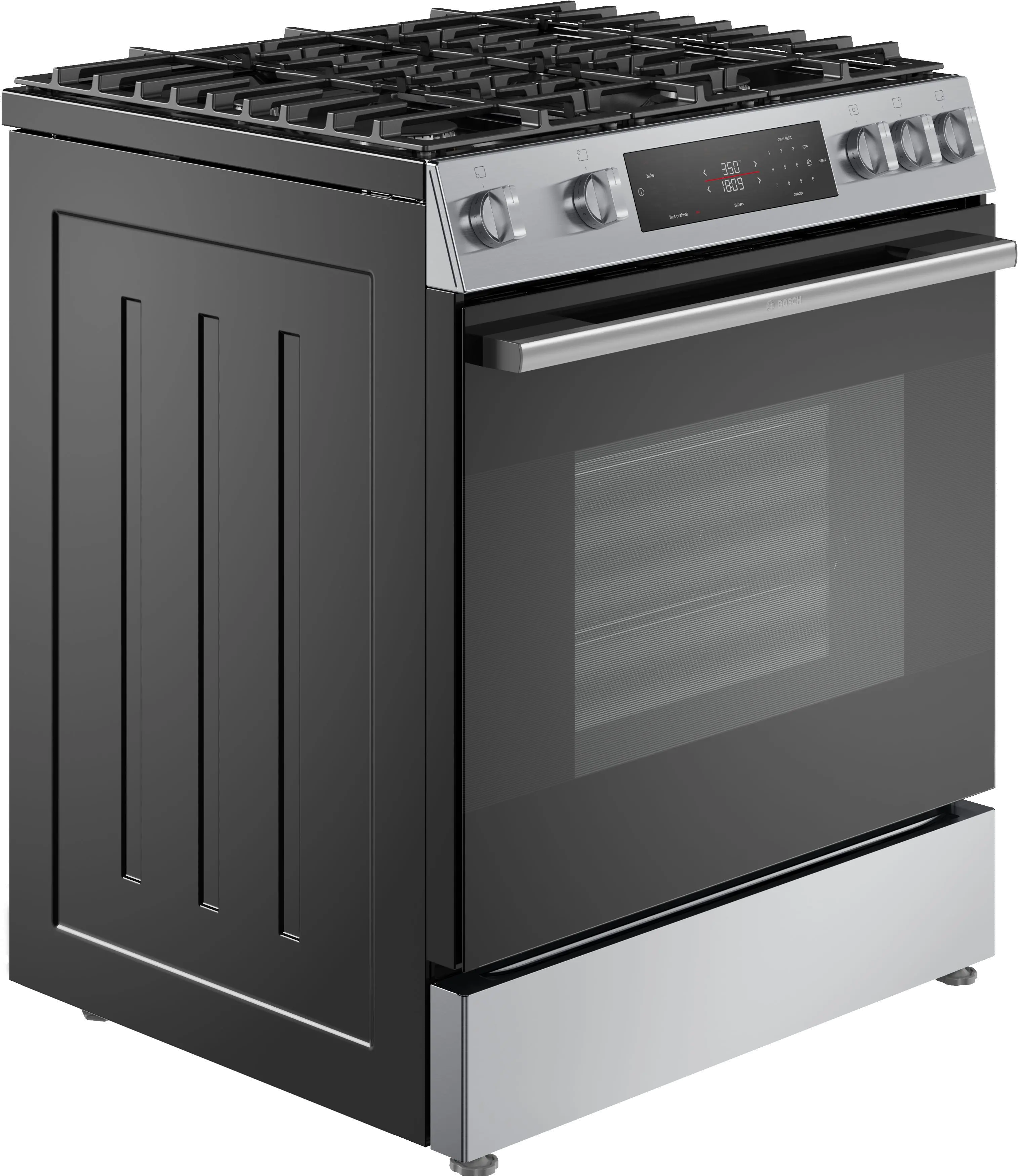 HGF1050MUC Bosch 100 Series 30  Gas Slide In Range - Stainless Steel-12