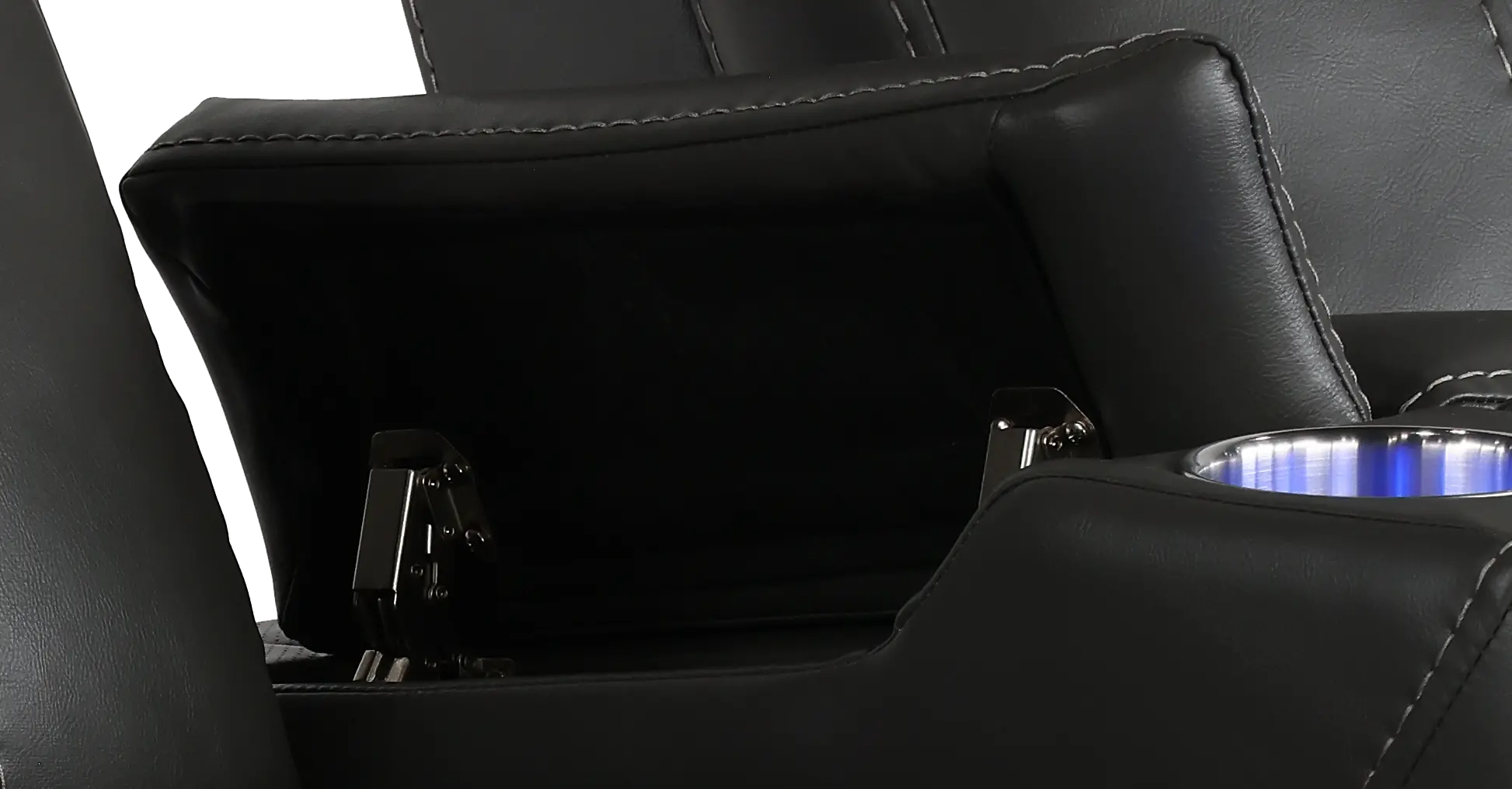 Patriot Charcoal Gray Power Recliner with Bluetooth Audio System-12