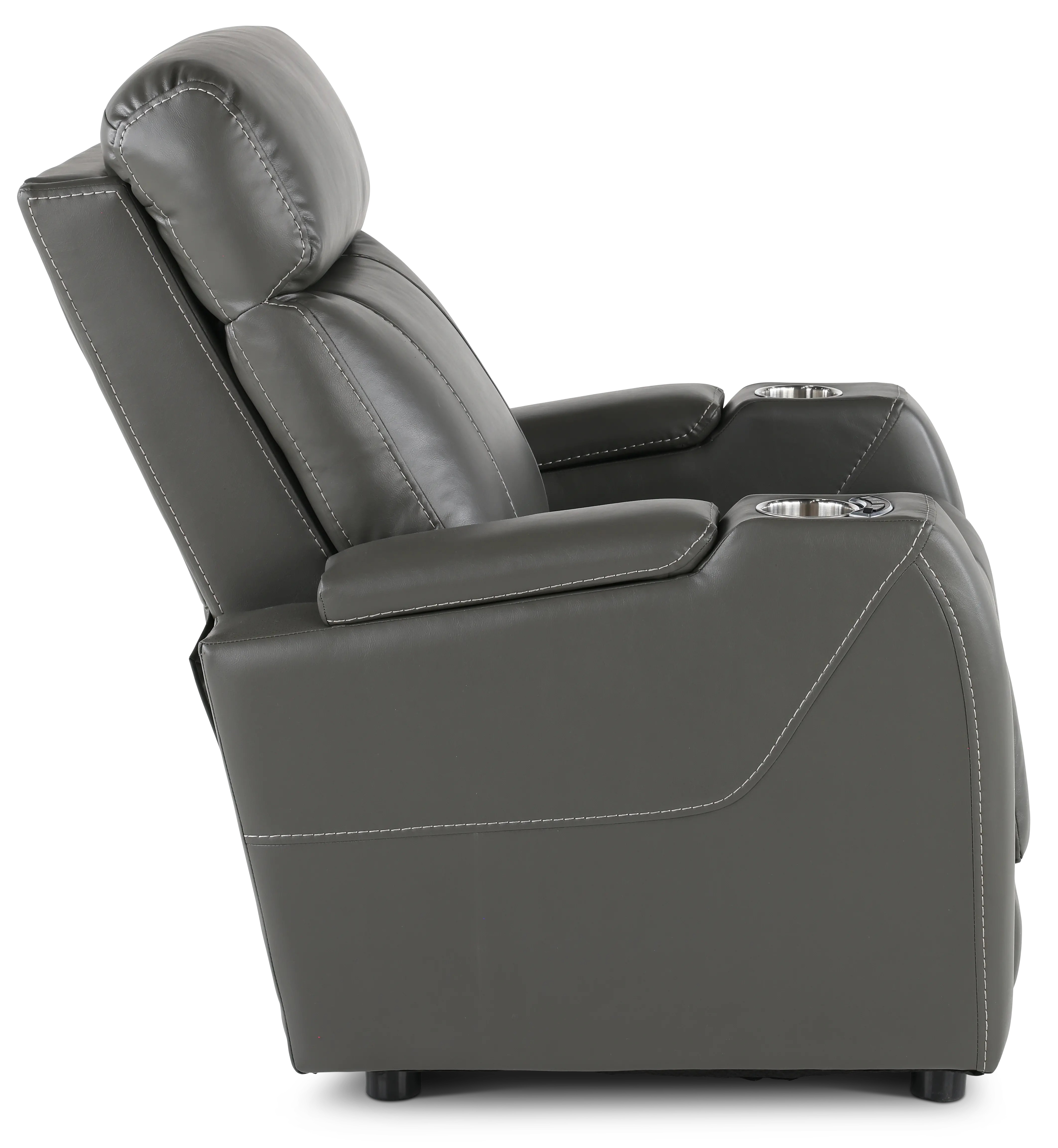 Patriot Charcoal Gray Power Recliner with Bluetooth Audio System-7