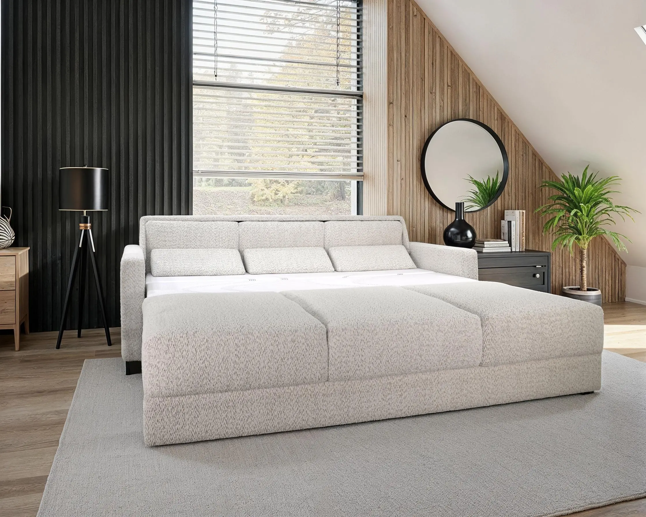 KARMA-SLK-KING-ESPRESSO/PORC Karma Porcelain White King Sofa Bed-2