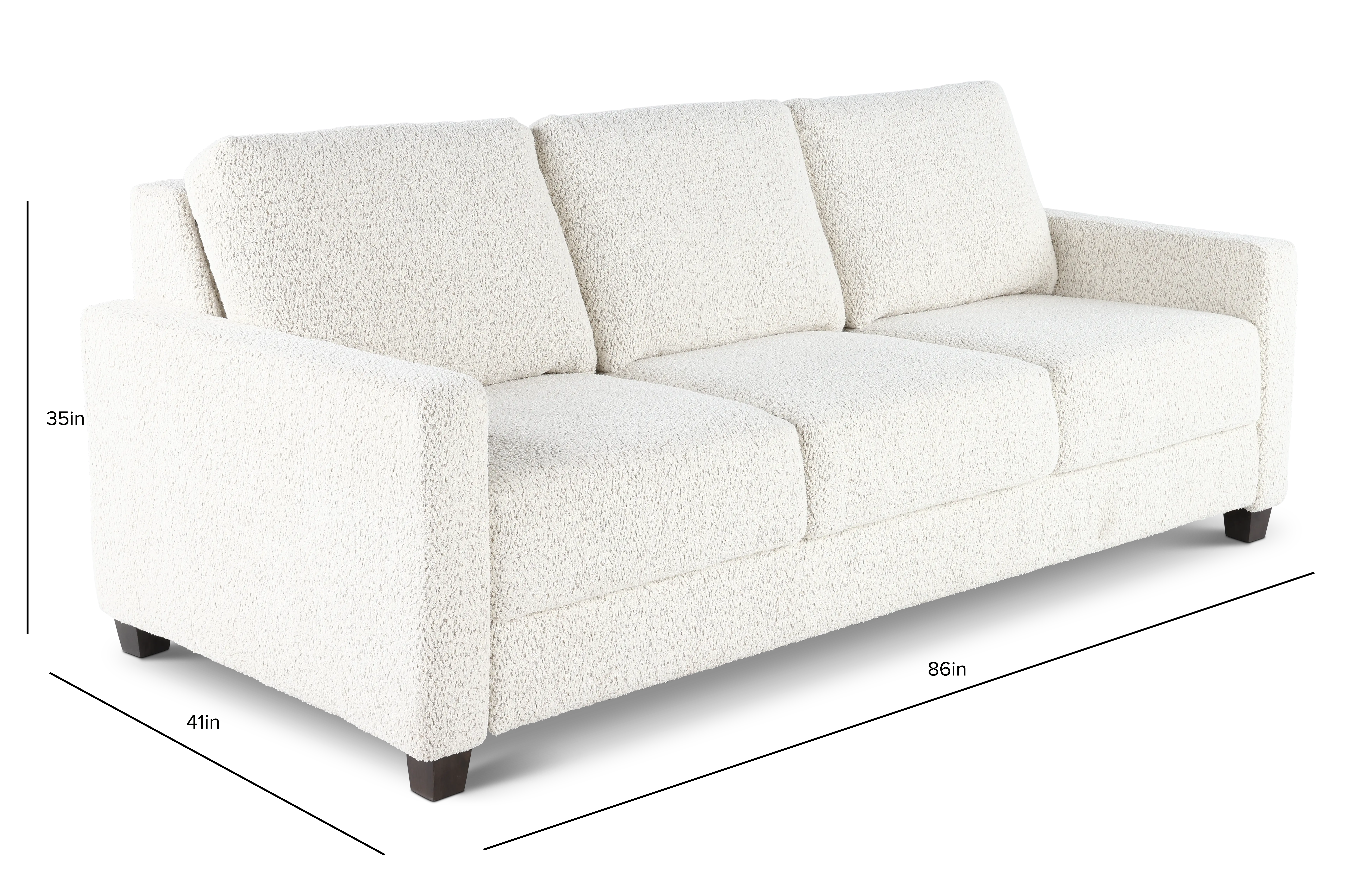 KARMA-SLK-KING-ESPRESSO/PORC Karma Porcelain White King Sofa Bed-3