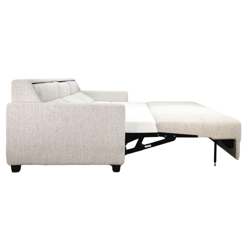 KARMA-SLK-KING-ESPRESSO/PORC Karma Porcelain White King Sofa Bed-7