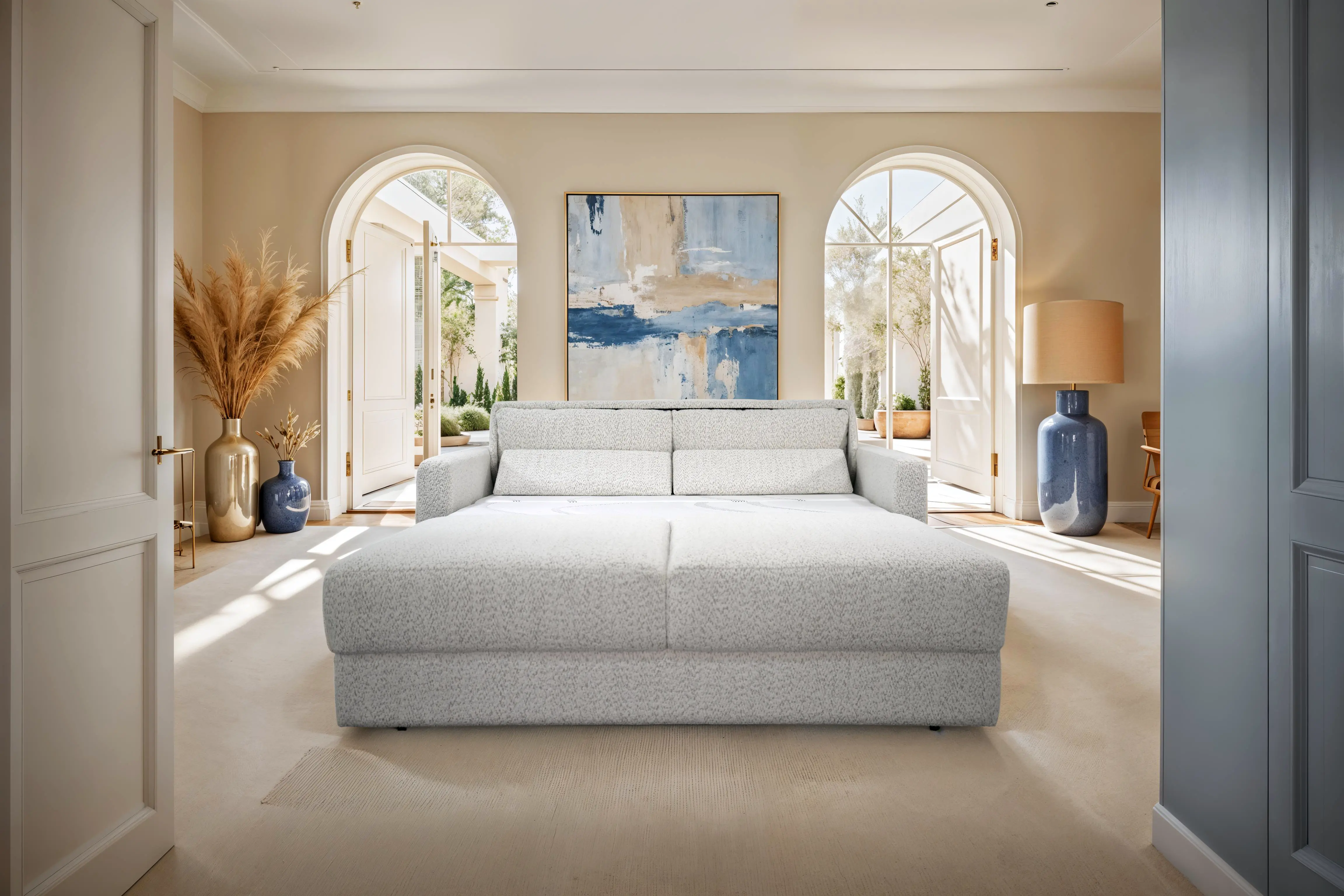 KARMA-SLQ-QUEEN-ESPRESSO/PROC Karma Porcelain White Queen Sofa Bed-10