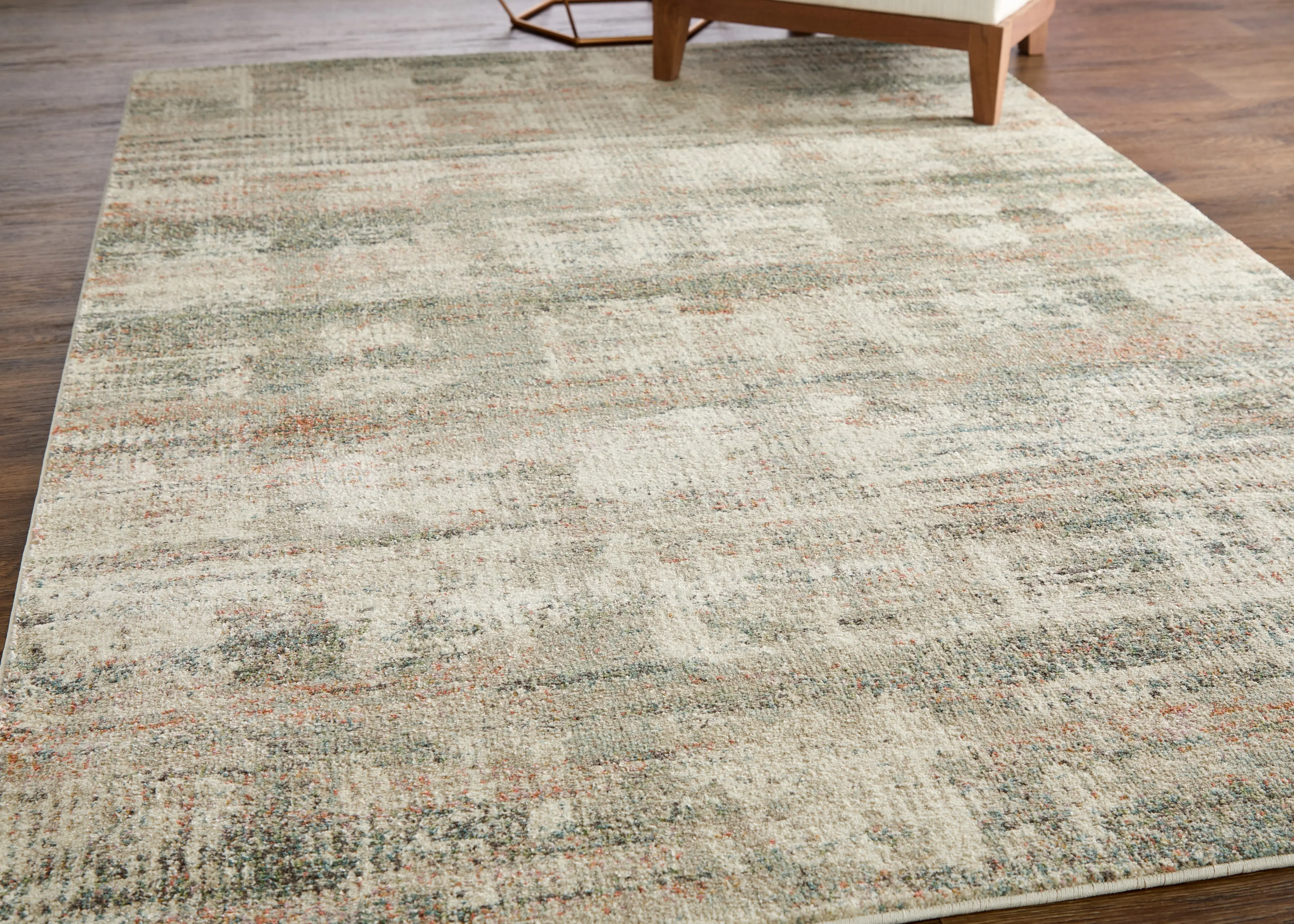Eden 5 x 8 Ivory Multicolor Area Rug-4