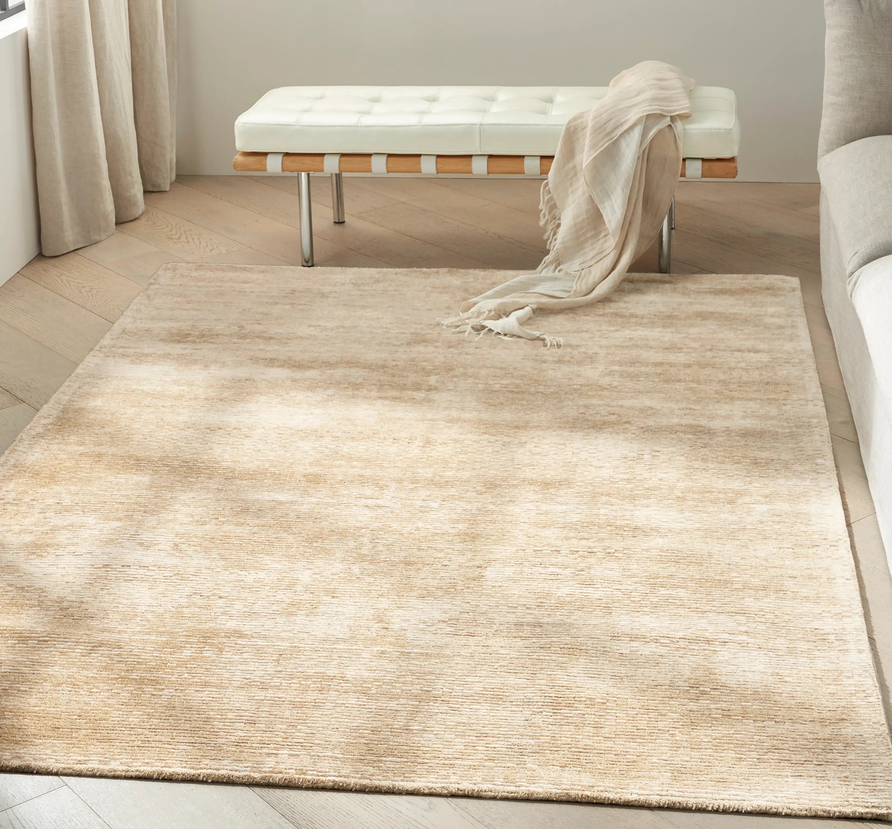 VLL01GOLD5X8 Valley 5 x 8 Calvin Klein Gold Area Rug-2