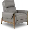 Aline Light Gray High Leg Power Recliner