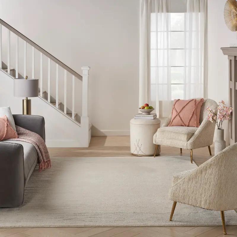 Andes 8 x 10 Ivory and Gray Area Rug