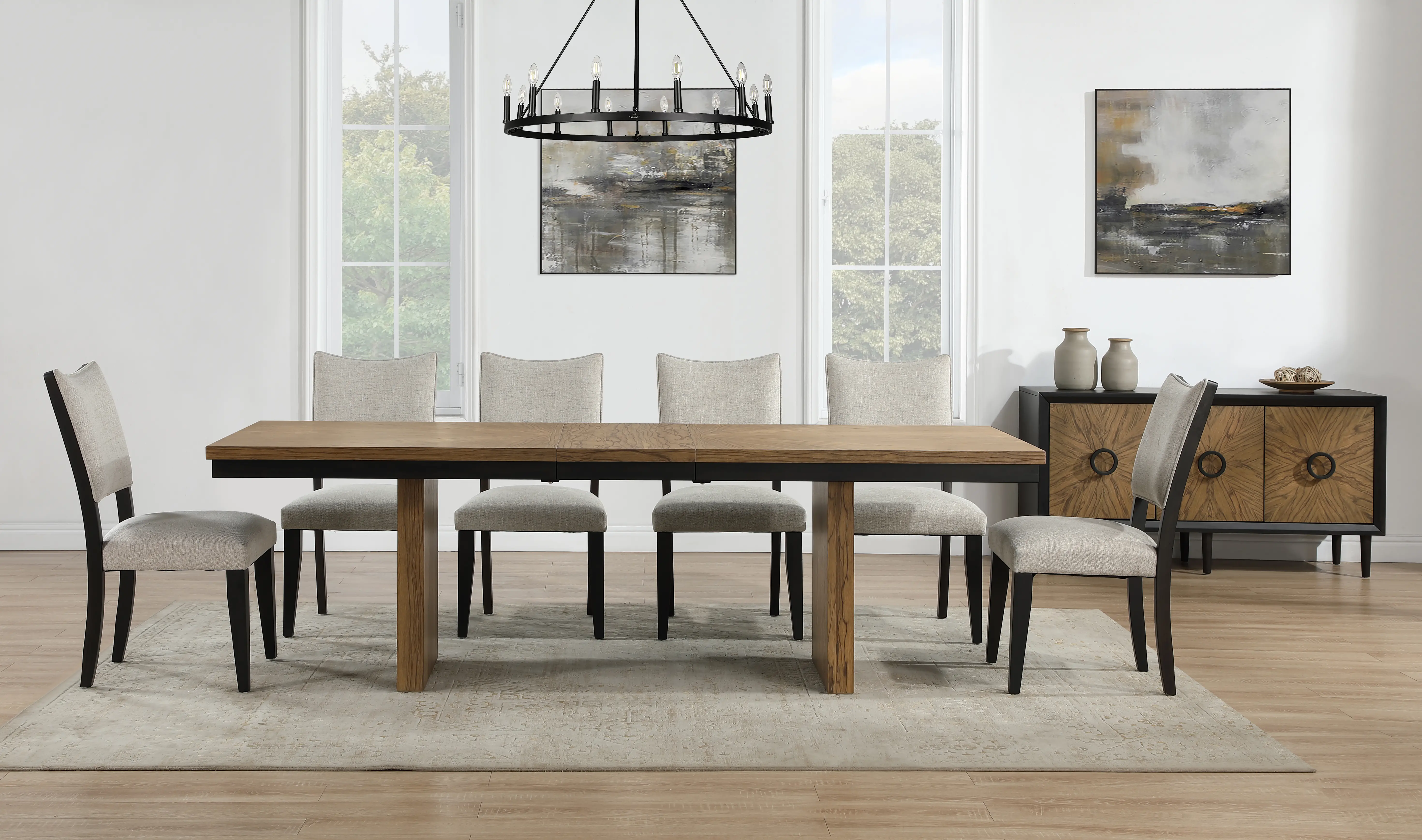 Roatan Natural Pine 5 Piece Dining Set-7
